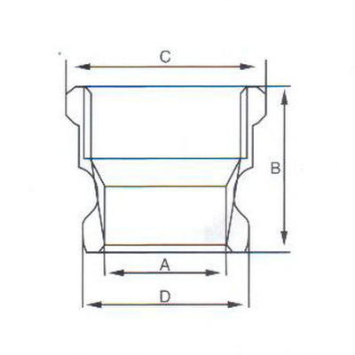 油罐车A型快速接头结构图