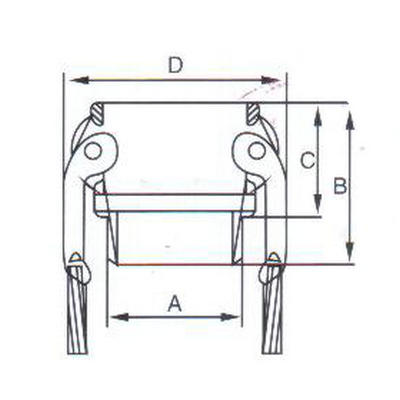 油罐车B型快速接头结构图