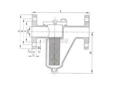 U型管道过滤器结构示意图